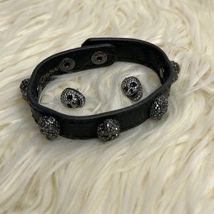 Matching bracelet and earring set